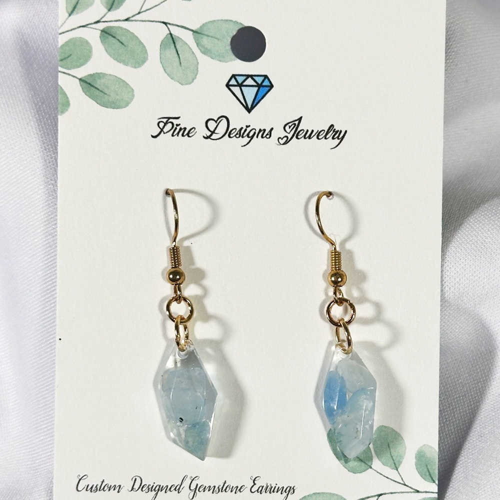 Blue Gemstone Earrings
